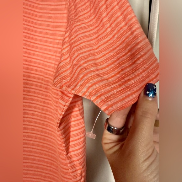 Tommy Bahama Coral Pink Striped Golf Polo Shirt 3XL - Picture 5 of 10
